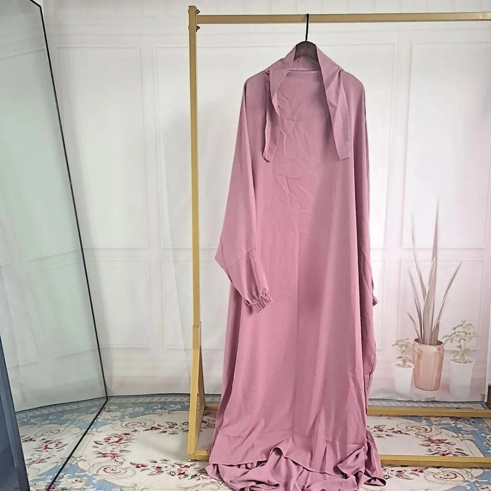 Jilbab Fille - Une Pièce Longue en Polyester pour Prière et Occasions