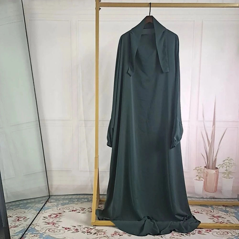 Jilbab Fille - Une Pièce Longue en Polyester pour Prière et Occasions