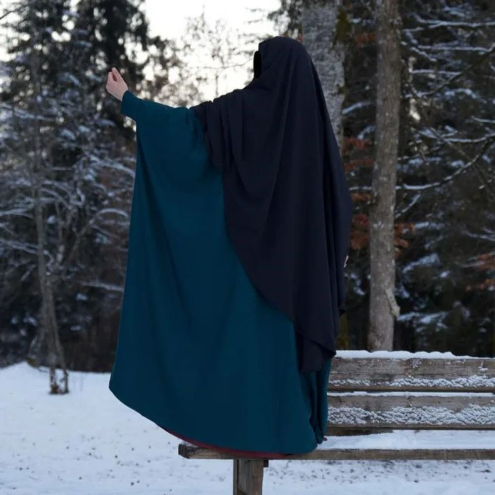 Set de Jilbab 3 Pièces avec Niqab- Khimar Éco-Responsable et Ajustable