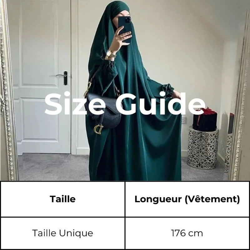 jilbab-fille-une-piece-longue-en-polyester-pour-priere-et-occasions vert1